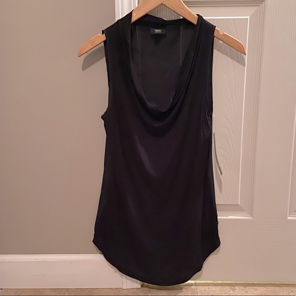 Cowlneck blank tank top